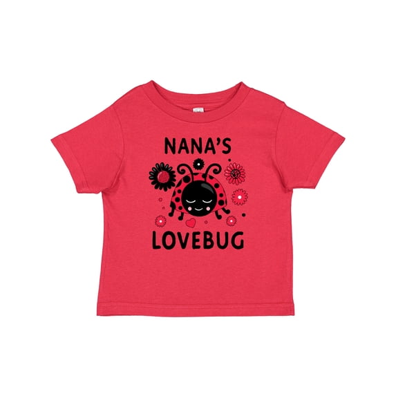 Inktastic Valentine's Day Nana's Lovebug Boys or Girls Baby T-Shirt