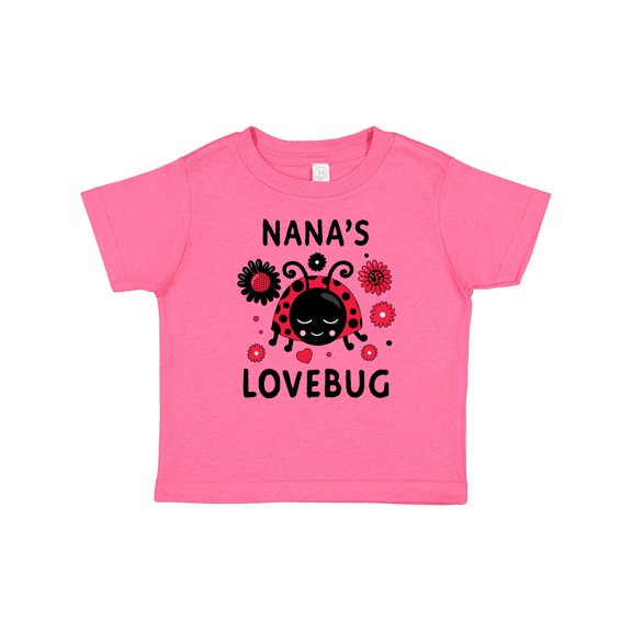 Inktastic Valentine's Day Nana's Lovebug Boys or Girls Baby T-Shirt