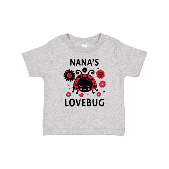 Inktastic Valentine's Day Nana's Lovebug Boys or Girls Baby T-Shirt