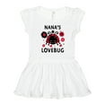 thumbnail image 1 of Inktastic Valentine's Day Nana's Lovebug Girls Toddler Dress, 1 of 5