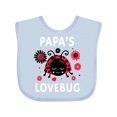 thumbnail image 1 of Inktastic Valentine's Day Papa's Lovebug Boys or Girls Baby Bib, 1 of 4