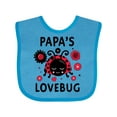 thumbnail image 1 of Inktastic Valentine's Day Papa's Lovebug Boys or Girls Baby Bib, 1 of 4