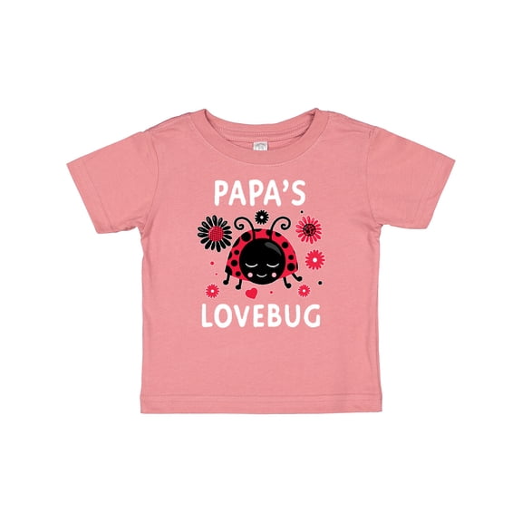 Inktastic Valentine's Day Papa's Lovebug Boys or Girls Baby T-Shirt