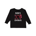 thumbnail image 1 of Inktastic Valentine's Day Papa's Lovebug Boys or Girls Long Sleeve Toddler T-Shirt, 1 of 5