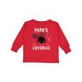 thumbnail image 1 of Inktastic Valentine's Day Papa's Lovebug Boys or Girls Long Sleeve Toddler T-Shirt, 1 of 5