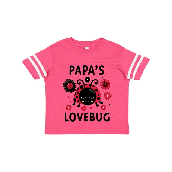 Inktastic Valentine's Day Papa's Lovebug Boys or Girls Toddler T-Shirt