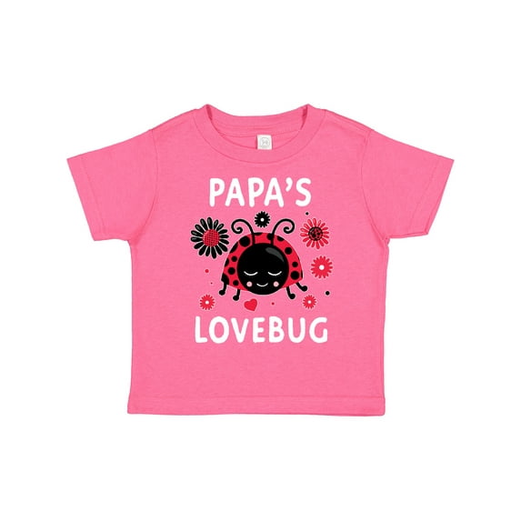 Inktastic Valentine's Day Papa's Lovebug Boys or Girls Toddler T-Shirt