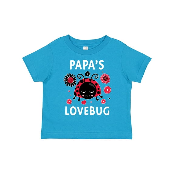 Inktastic Valentine's Day Papa's Lovebug Boys or Girls Toddler T-Shirt