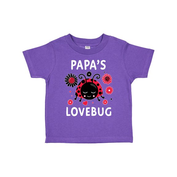 Inktastic Valentine's Day Papa's Lovebug Boys or Girls Toddler T-Shirt