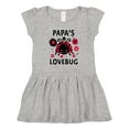 thumbnail image 1 of Inktastic Valentine's Day Papa's Lovebug Girls Toddler Dress, 1 of 5