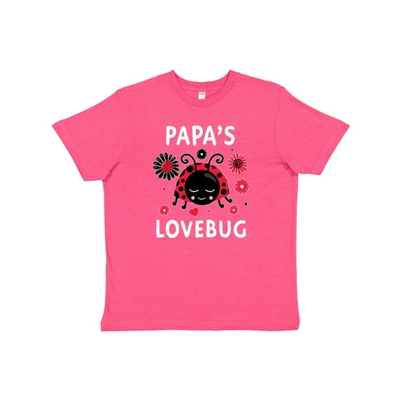 Inktastic Valentine's Day Papa's Lovebug Youth T-Shirt
