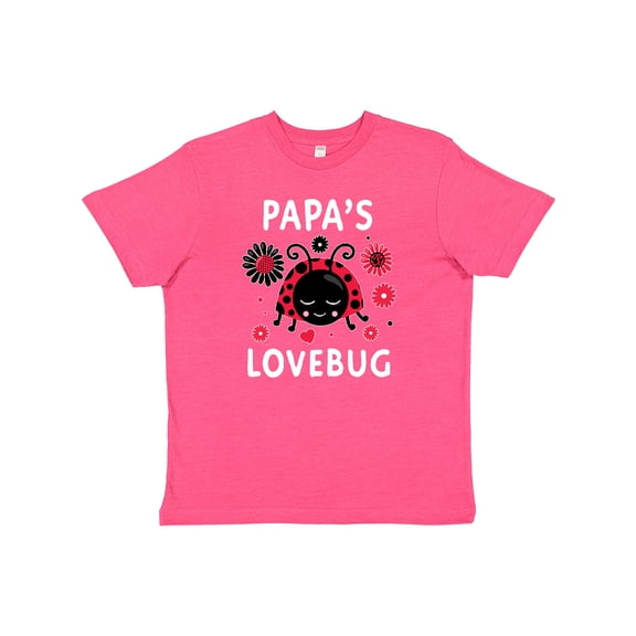 Inktastic Valentine's Day Papa's Lovebug Youth T-Shirt