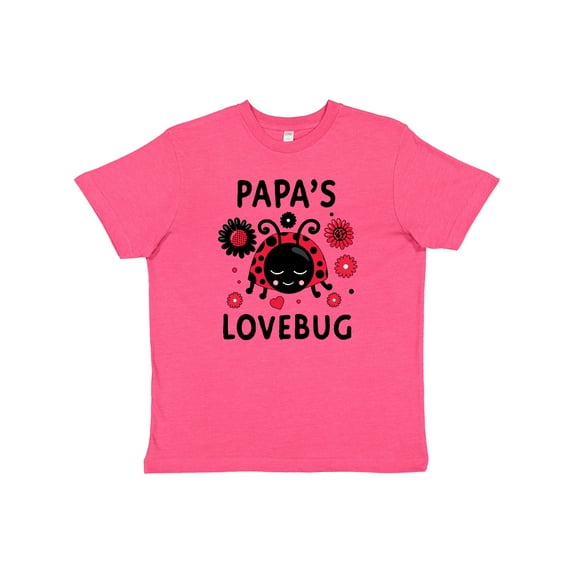 Inktastic Valentine's Day Papa's Lovebug Youth T-Shirt