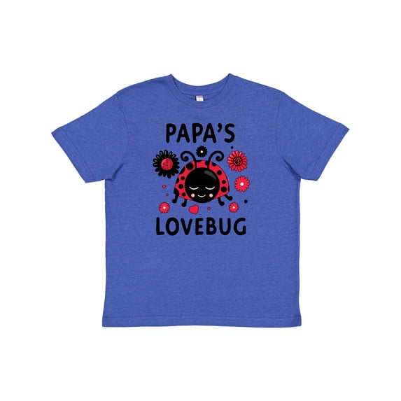Inktastic Valentine's Day Papa's Lovebug Youth T-Shirt