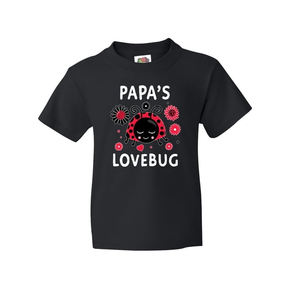 Inktastic Valentine's Day Papa's Lovebug Youth T-Shirt