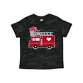 thumbnail image 1 of Inktastic Valentine's Day Red Firetruck with Pink Hearts Boys or Girls Toddler T-Shirt, 1 of 5