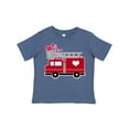 thumbnail image 1 of Inktastic Valentine's Day Red Firetruck with Pink Hearts Boys or Girls Toddler T-Shirt, 1 of 5