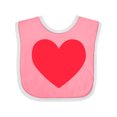 thumbnail image 1 of Inktastic Valentine's Day Red Heart Boys or Girls Baby Bib, 1 of 4