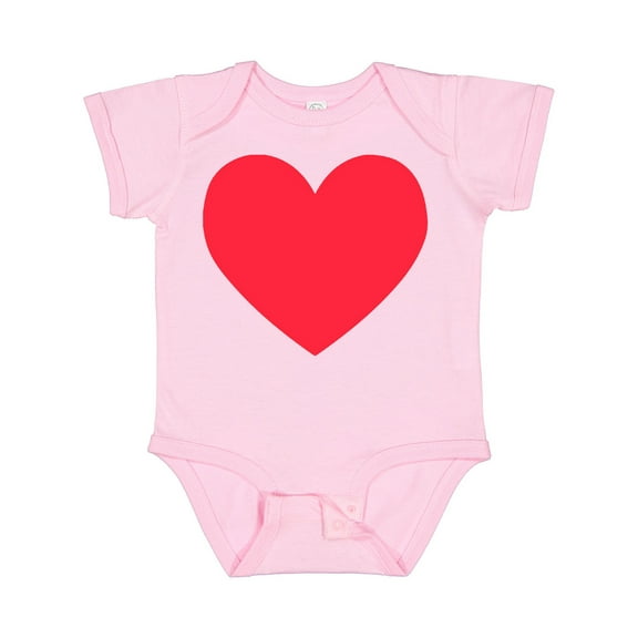 Inktastic Valentine's Day Red Heart Boys or Girls Baby Bodysuit