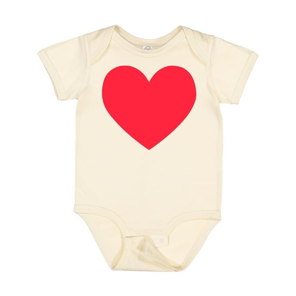 Inktastic Valentine's Day Red Heart Boys or Girls Baby Bodysuit