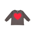 thumbnail image 1 of Inktastic Valentine's Day Red Heart Boys or Girls Long Sleeve Toddler T-Shirt, 1 of 5