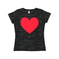 thumbnail image 1 of Inktastic Valentine's Day Red Heart Women's T-Shirt, 1 of 5