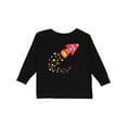 thumbnail image 1 of Inktastic Valentine's Day Rocket Ship with Hearts Boys or Girls Long Sleeve Toddler T-Shirt, 1 of 5