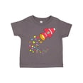 thumbnail image 1 of Inktastic Valentine's Day Rocket Ship with Hearts Boys or Girls Toddler T-Shirt, 1 of 5