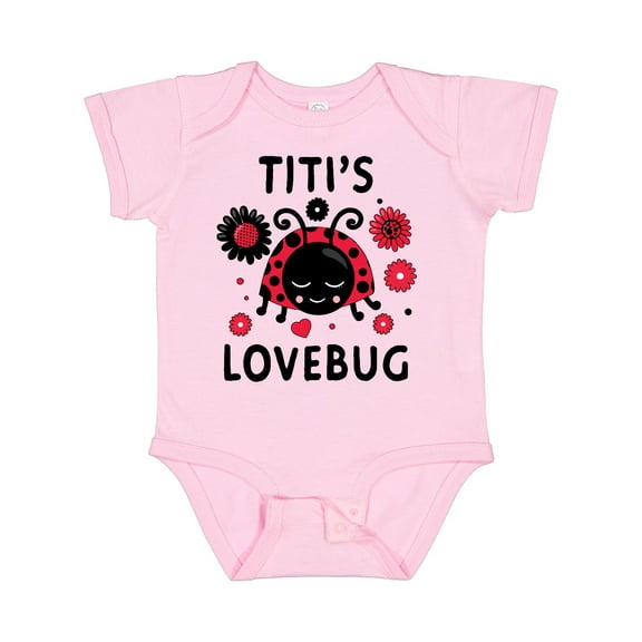 Inktastic Valentine's Day Titi's Lovebug Boys or Girls Baby Bodysuit