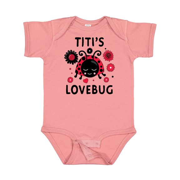 Inktastic Valentine's Day Titi's Lovebug Boys or Girls Baby Bodysuit
