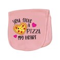 thumbnail image 1 of Inktastic Valentine's Day You Stole a Pizza of My Heart Baby Burp Cloth, 1 of 3