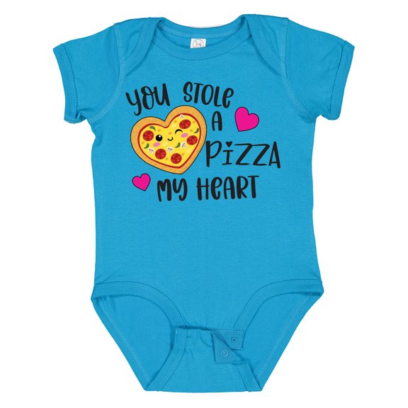 Inktastic Valentine's Day You Stole a Pizza of My Heart Boys or Girls Baby Bodysuit