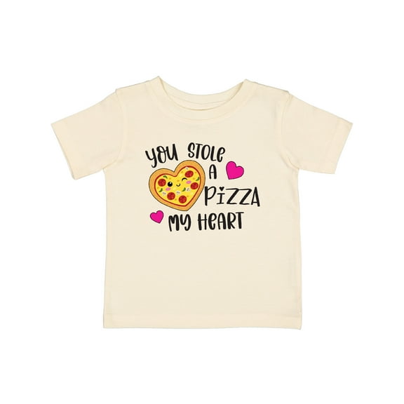 Inktastic Valentine's Day You Stole a Pizza of My Heart Boys or Girls Baby T-Shirt