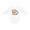 thumbnail image 1 of Inktastic Valentine's Day You Stole a Pizza of My Heart Boys or Girls Long Sleeve Baby Bodysuit, 1 of 5