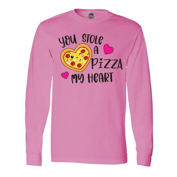 Inktastic Valentine's Day You Stole a Pizza of My Heart Long Sleeve T-Shirt