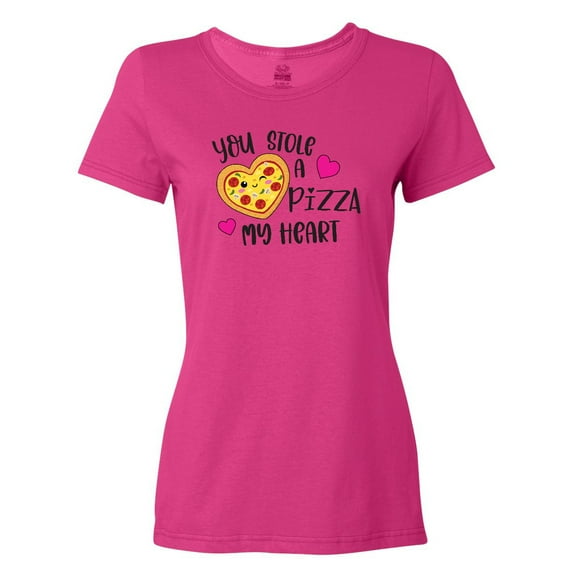 Inktastic Valentine's Day You Stole a Pizza of My Heart Women's T-Shirt