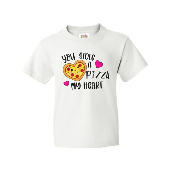 Inktastic Valentine's Day You Stole a Pizza of My Heart Youth T-Shirt