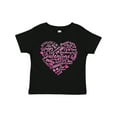 thumbnail image 1 of Inktastic Valentine words in pink Boys or Girls Toddler T-Shirt, 1 of 5
