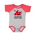 thumbnail image 1 of Inktastic Valentines Day Airplane Hearts Boys or Girls Baby Bodysuit, 1 of 5