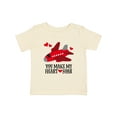 thumbnail image 1 of Inktastic Valentines Day Airplane Hearts Boys or Girls Baby T-Shirt, 1 of 5