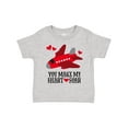 thumbnail image 1 of Inktastic Valentines Day Airplane Hearts Boys or Girls Toddler T-Shirt, 1 of 5