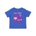 thumbnail image 1 of Inktastic Valentines Day All you Need is Love and Cupcakes Boys or Girls Baby T-Shirt, 1 of 5