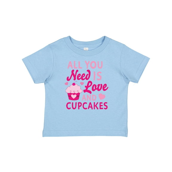 Inktastic Valentines Day All you Need is Love and Cupcakes Boys or Girls Baby T-Shirt