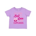 thumbnail image 1 of Inktastic Valentines Day All you Need is Love and Cupcakes Boys or Girls Toddler T-Shirt, 1 of 5