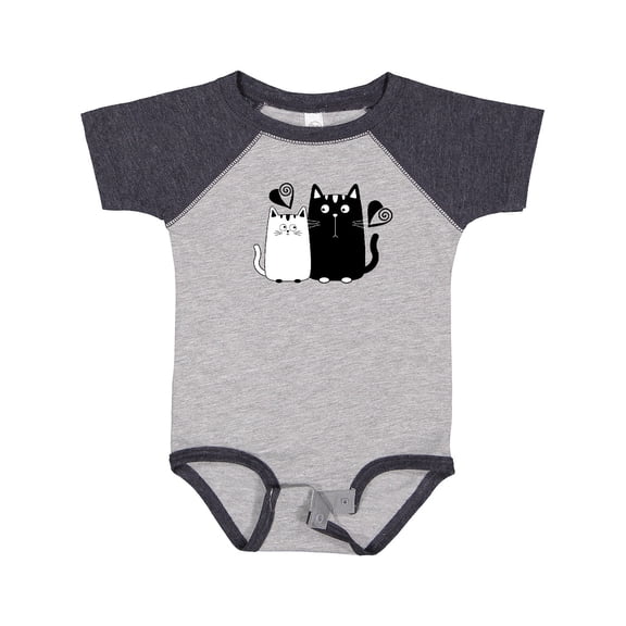 Inktastic Valentines Day Cat Couple Girls Baby Bodysuit