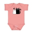 thumbnail image 1 of Inktastic Valentines Day Cat Couple Girls Baby Bodysuit, 1 of 5