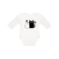 thumbnail image 1 of Inktastic Valentines Day Cat Couple Girls Long Sleeve Baby Bodysuit, 1 of 5