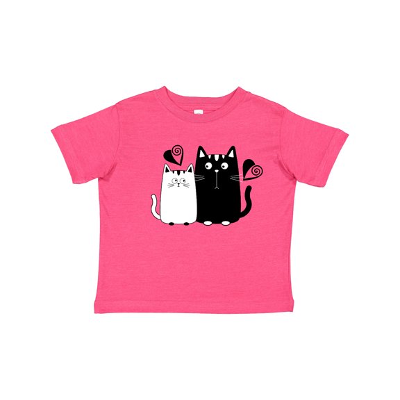 Inktastic Valentines Day Cat Couple Girls Toddler T-Shirt