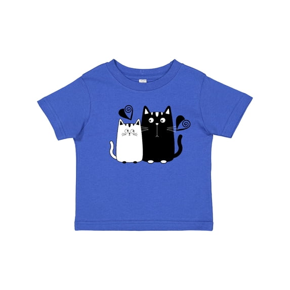 Inktastic Valentines Day Cat Couple Girls Toddler T-Shirt