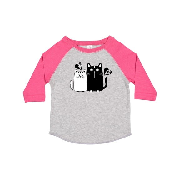 Inktastic Valentines Day Cat Couple Girls Toddler T-Shirt